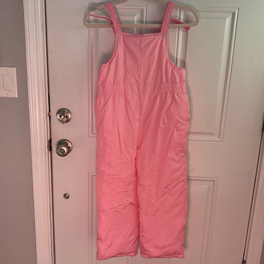 New never used Carter’s girls pink 2 piece snowsuit 6X